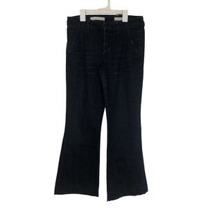 Pilcro Anthropologie Jeans Flare Denim Raw Hem & Pockets Womens Size 29